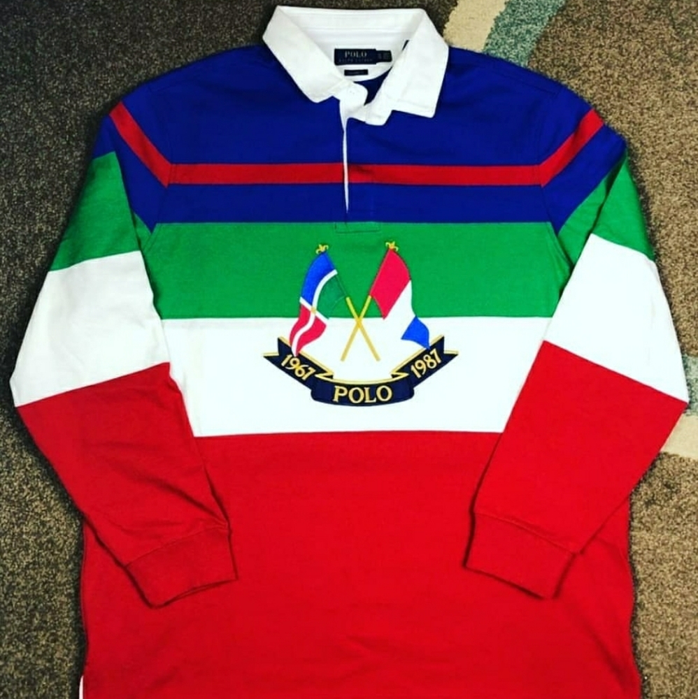 Polo ralph lauren xxl  sailing cross flags rugby